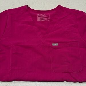Figs Hot Pink Technical Collection Top